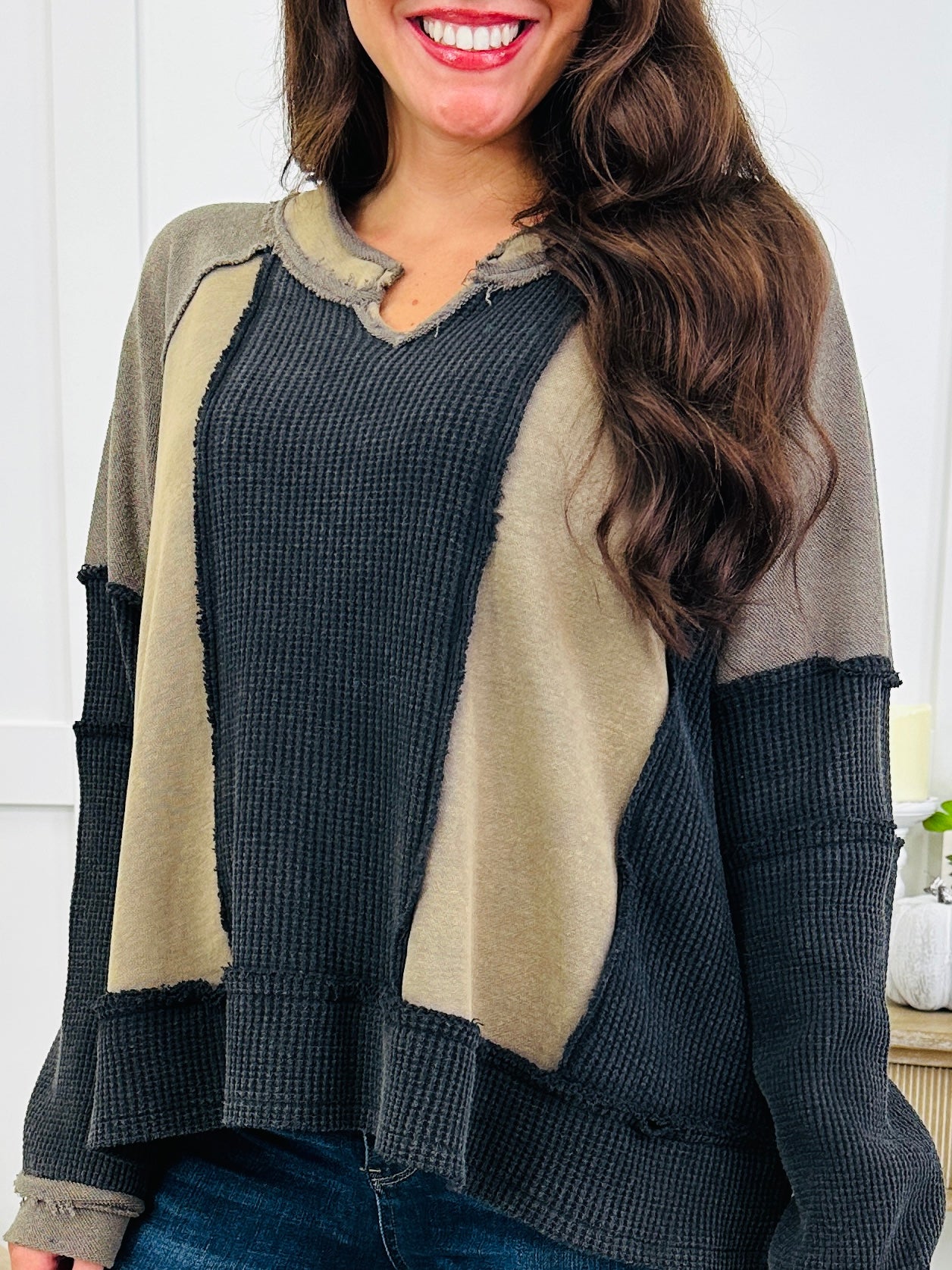 Kept You Close Pullover in Black Multi