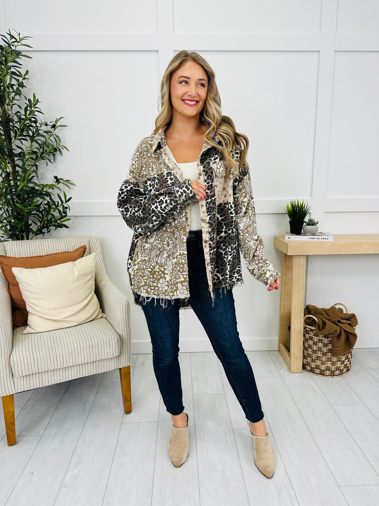 Patterned Paths Shacket