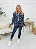 Fall for Plaid Top Navy