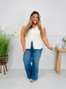 Butterfly Bliss Tummy Control Wide Leg Jeans