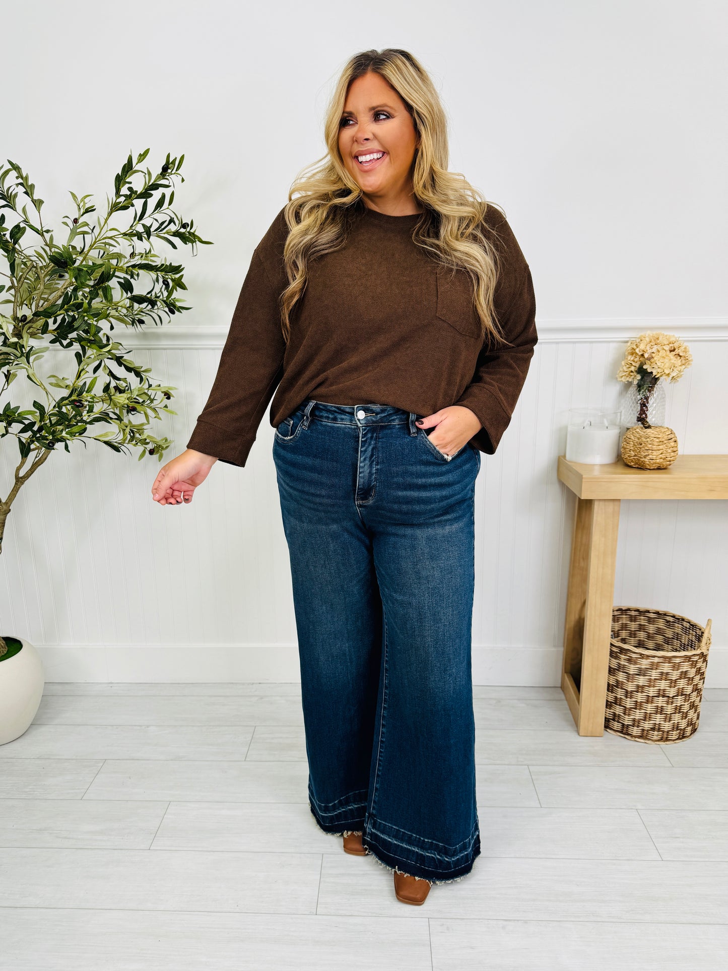 Best Dressed Tummy Control Retro Wide Leg Jeans