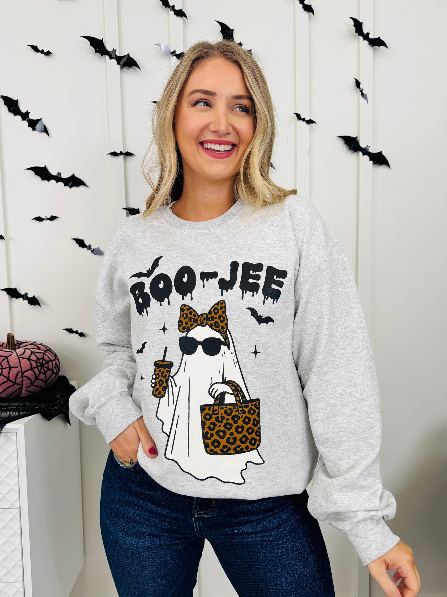 Boo-Jee Graphic Crewneck Sweatshirt - Multiple Colors!