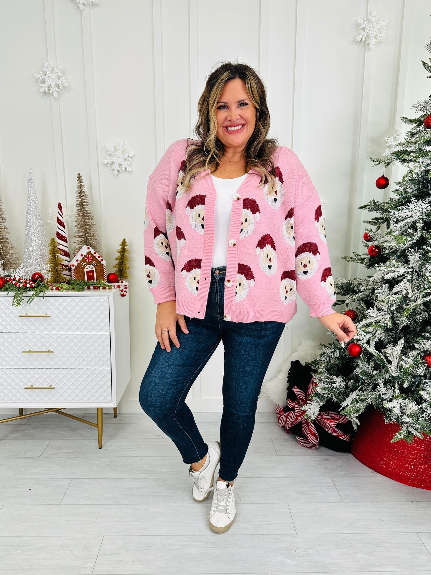 Santa Stop Here Cardigan in Multiple Colors