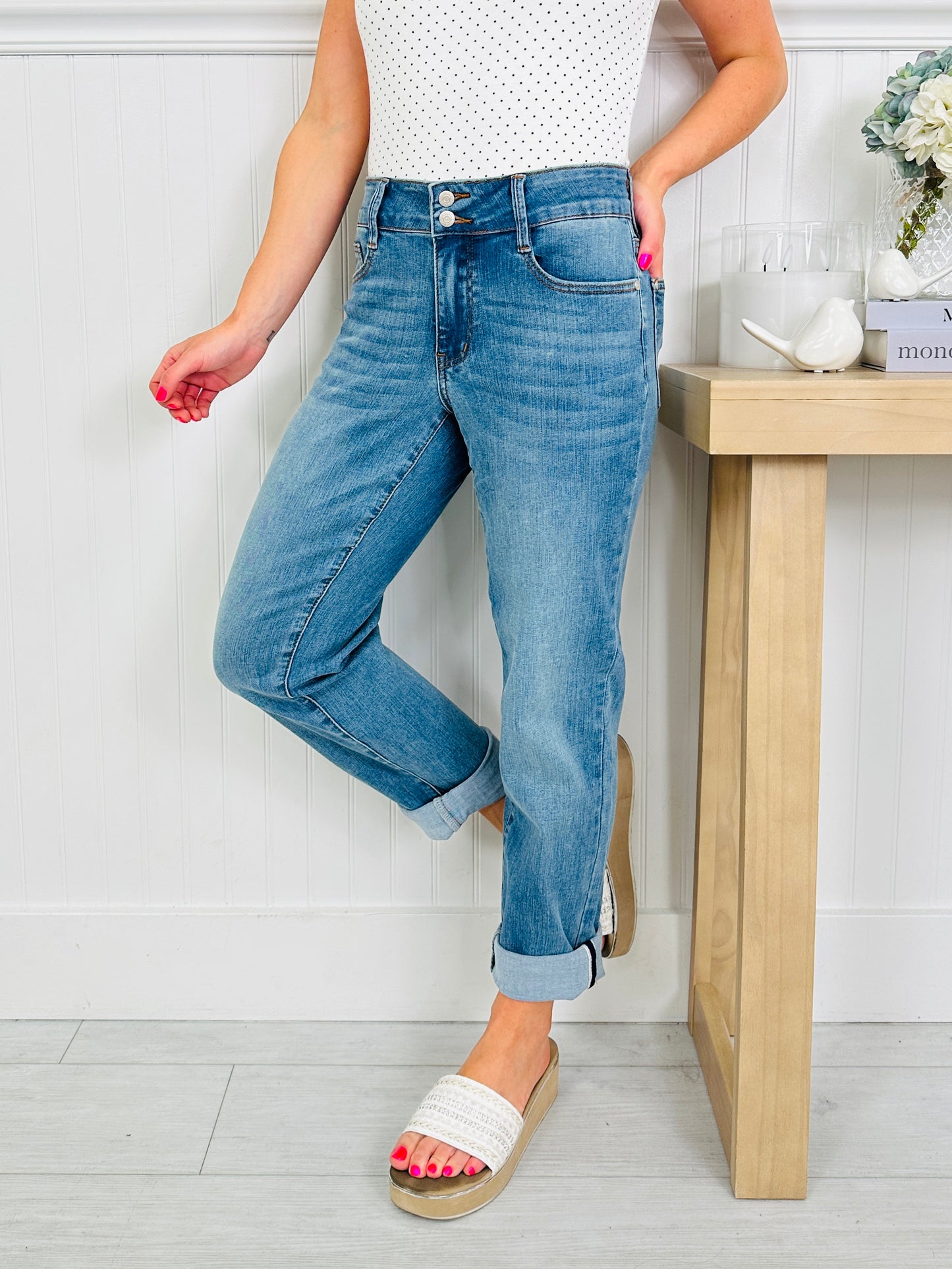 Judy Blue Boyfriend Upgrade Cooling Boyfriend Jeans