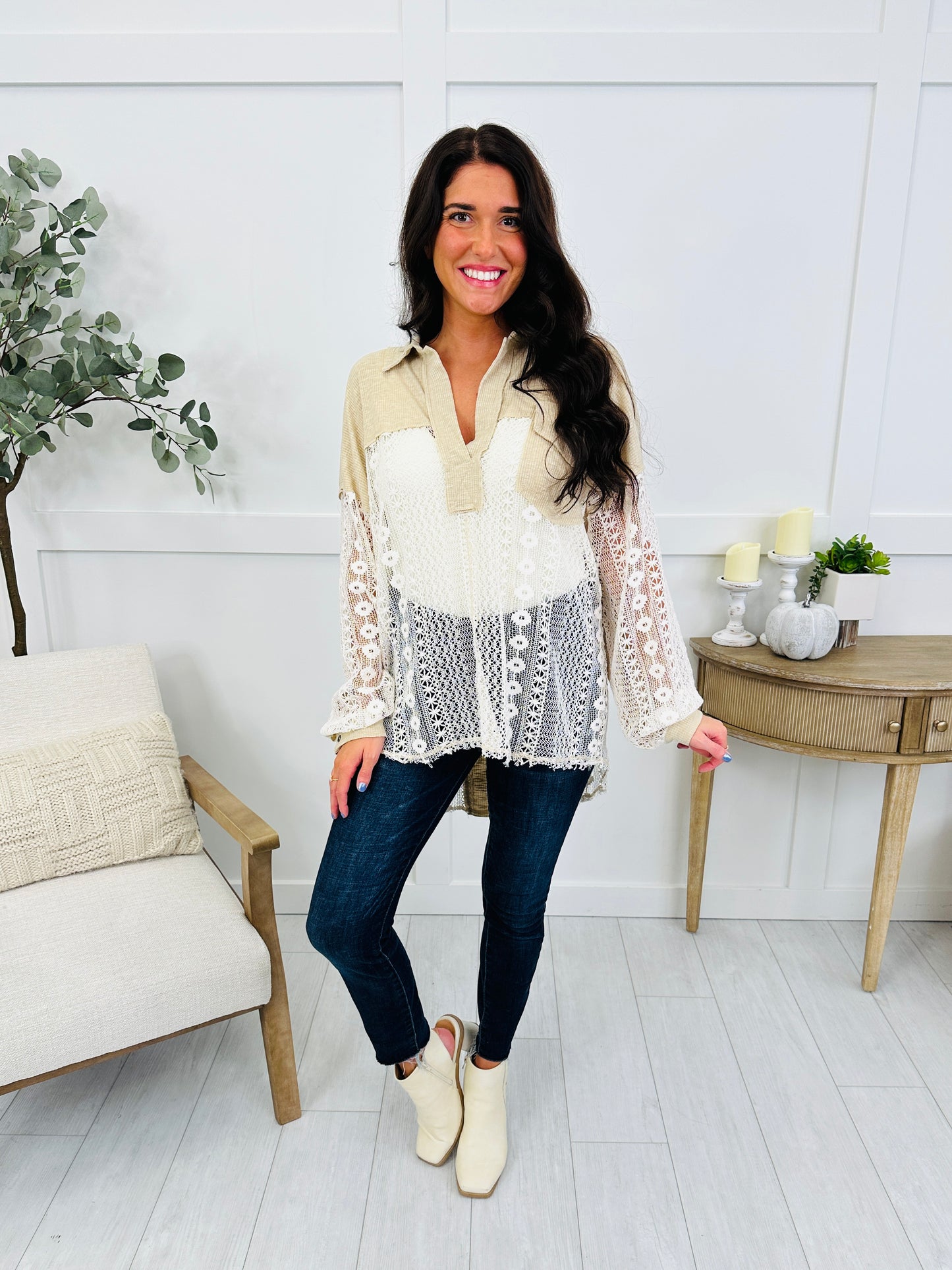Everyday Lovely Pullover in Sand Beige