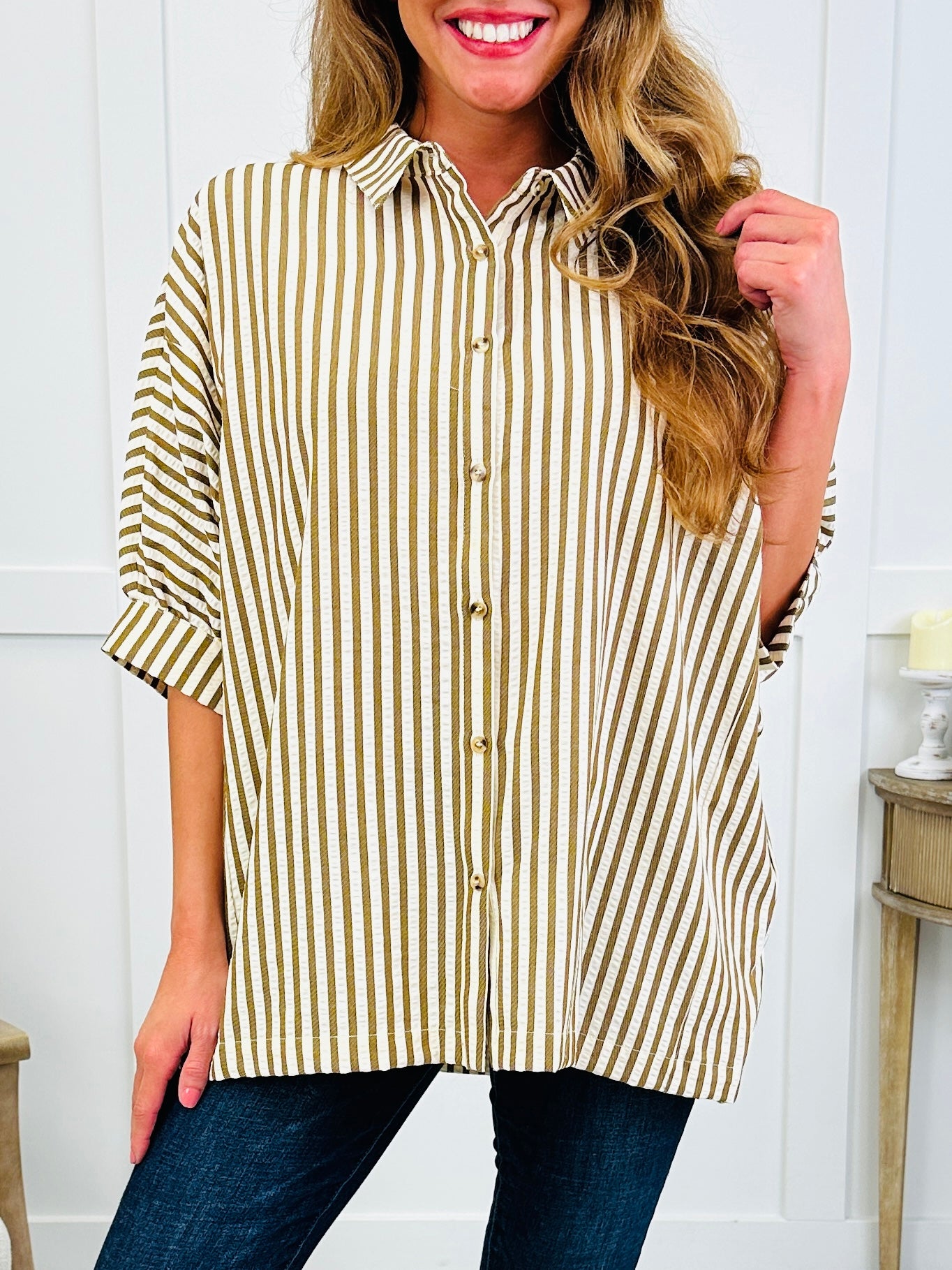 Olive & Oat Top