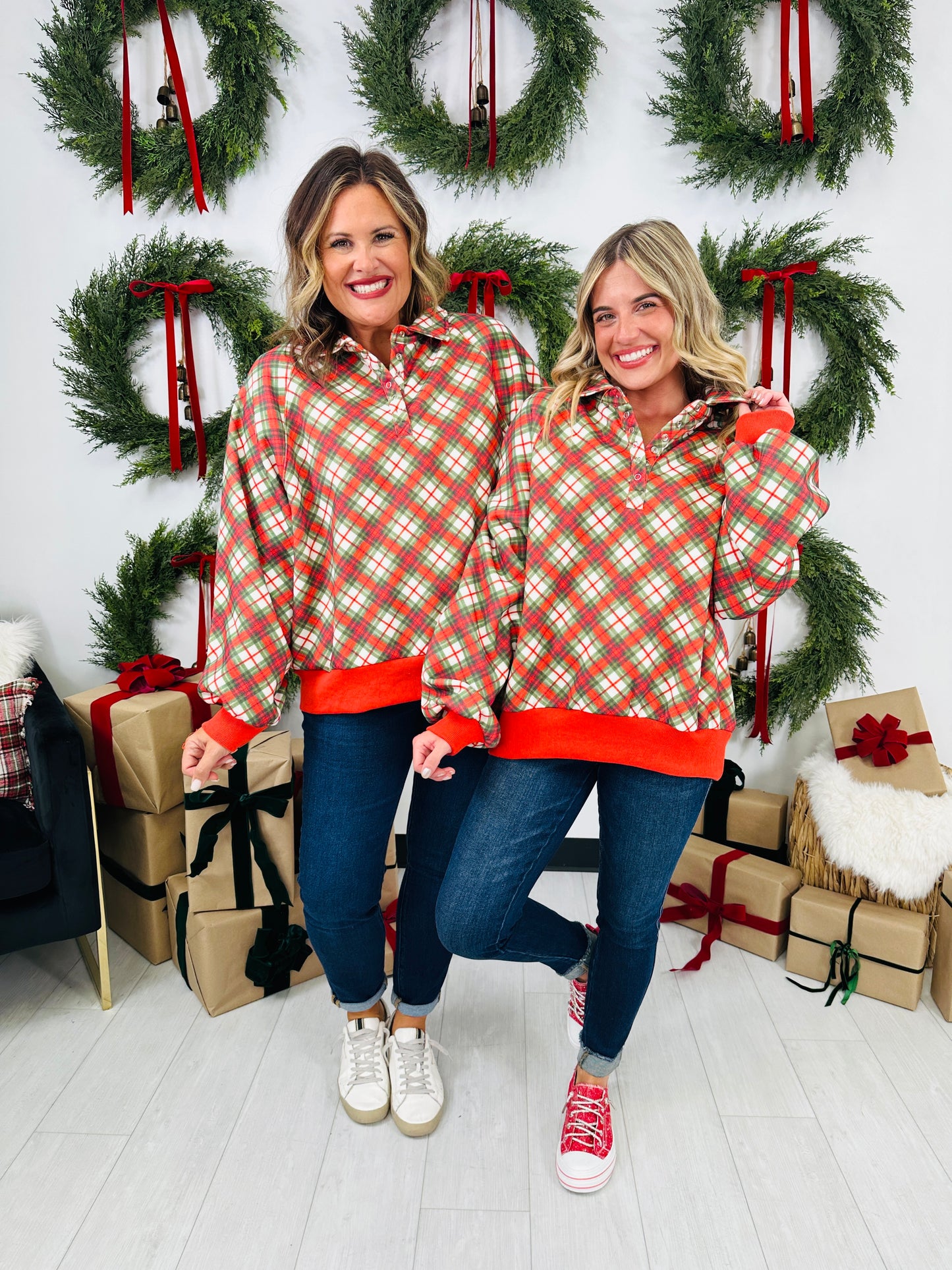 Wrapped In Plaid Pullover