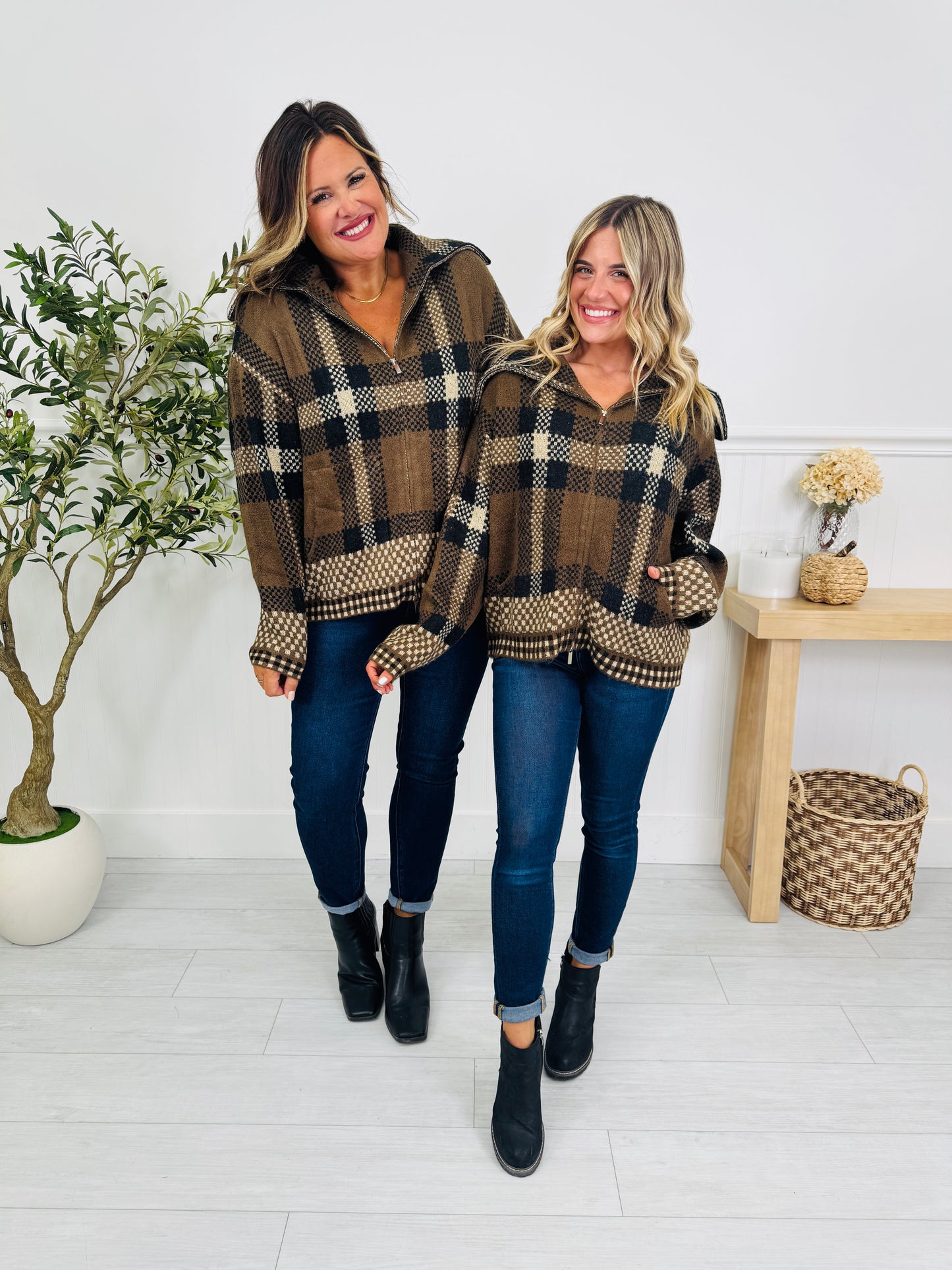 Plaid With A Purpose Sweater Jacket