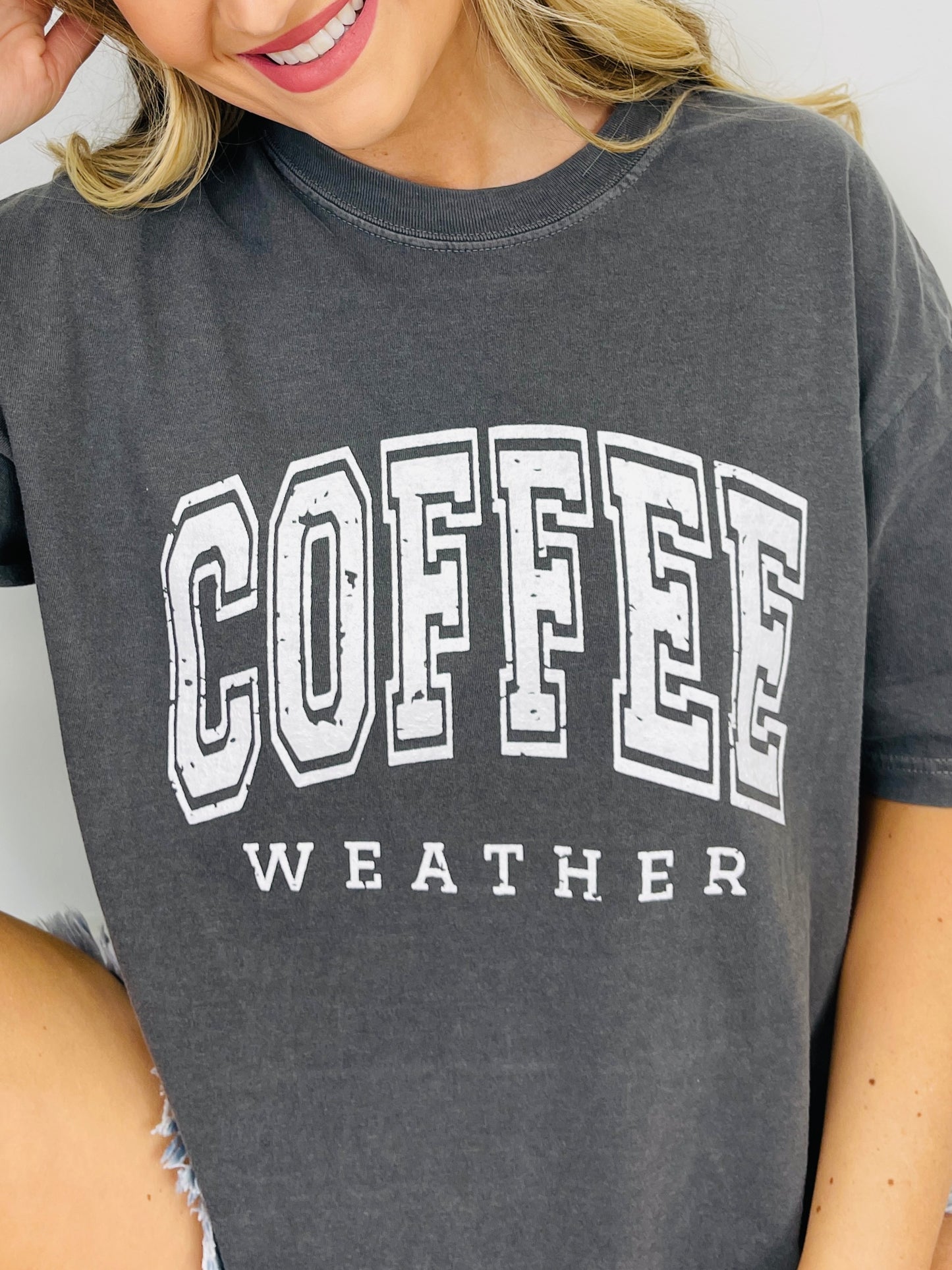 Coffee Weather Graphic Tee in Multiple Colors