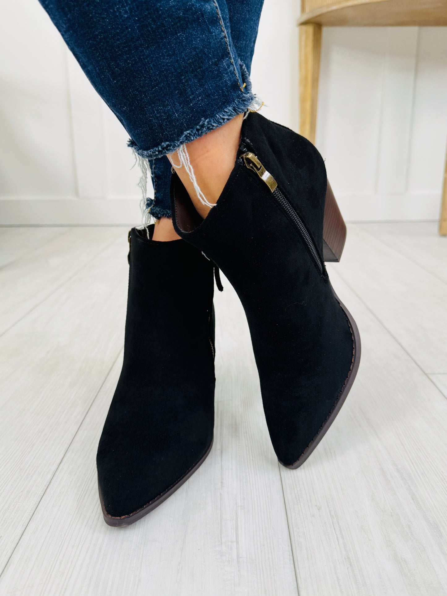 Downtown Days Booties In Black