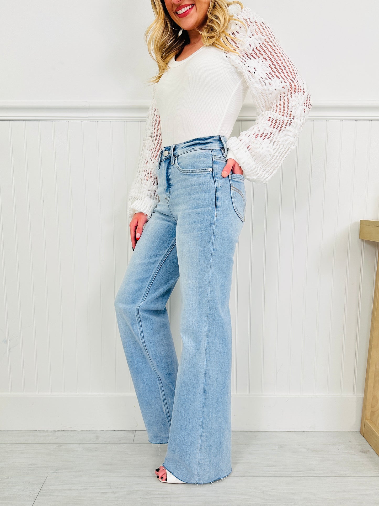 The Next Chapter Tummy Control Wide Leg Jeans