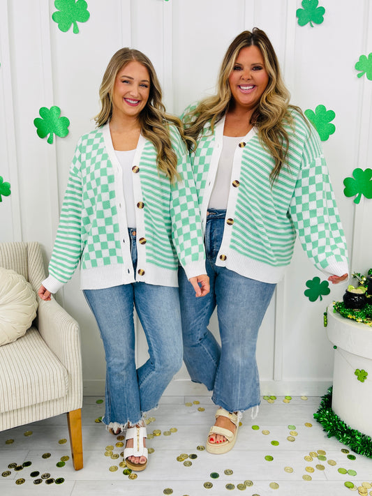 Fresh Start Cardigan In Mint