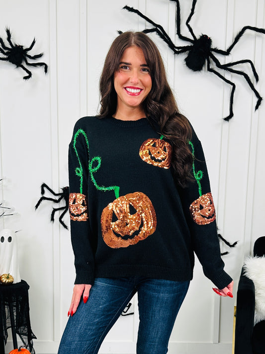 Pumpkin After Dark Sweater