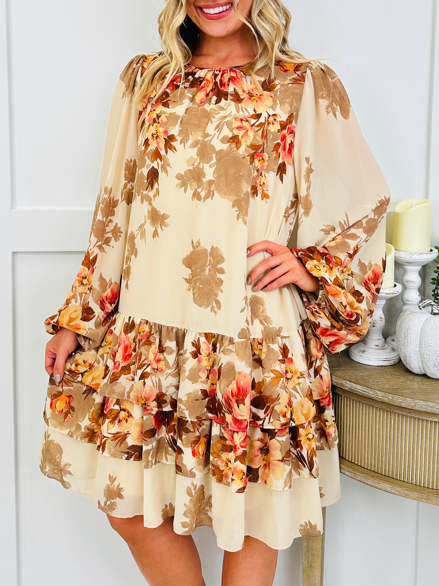 Floral Affair Dress In Fall In Love