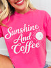 Sunshine And Coffee Graphic Tee In Two Colors