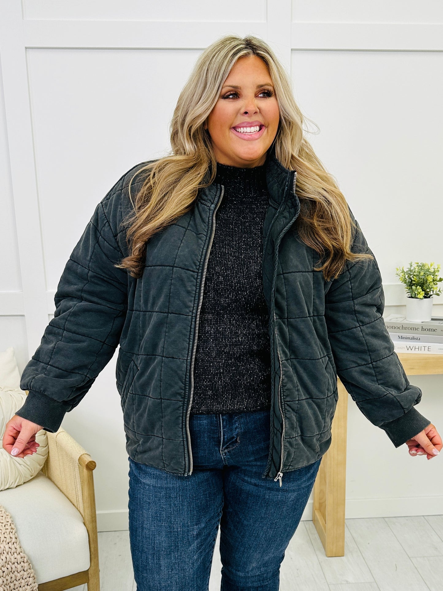 REG/CURVY MOCO Exclusive Keep Me Warm Jacket--Multiple Colors