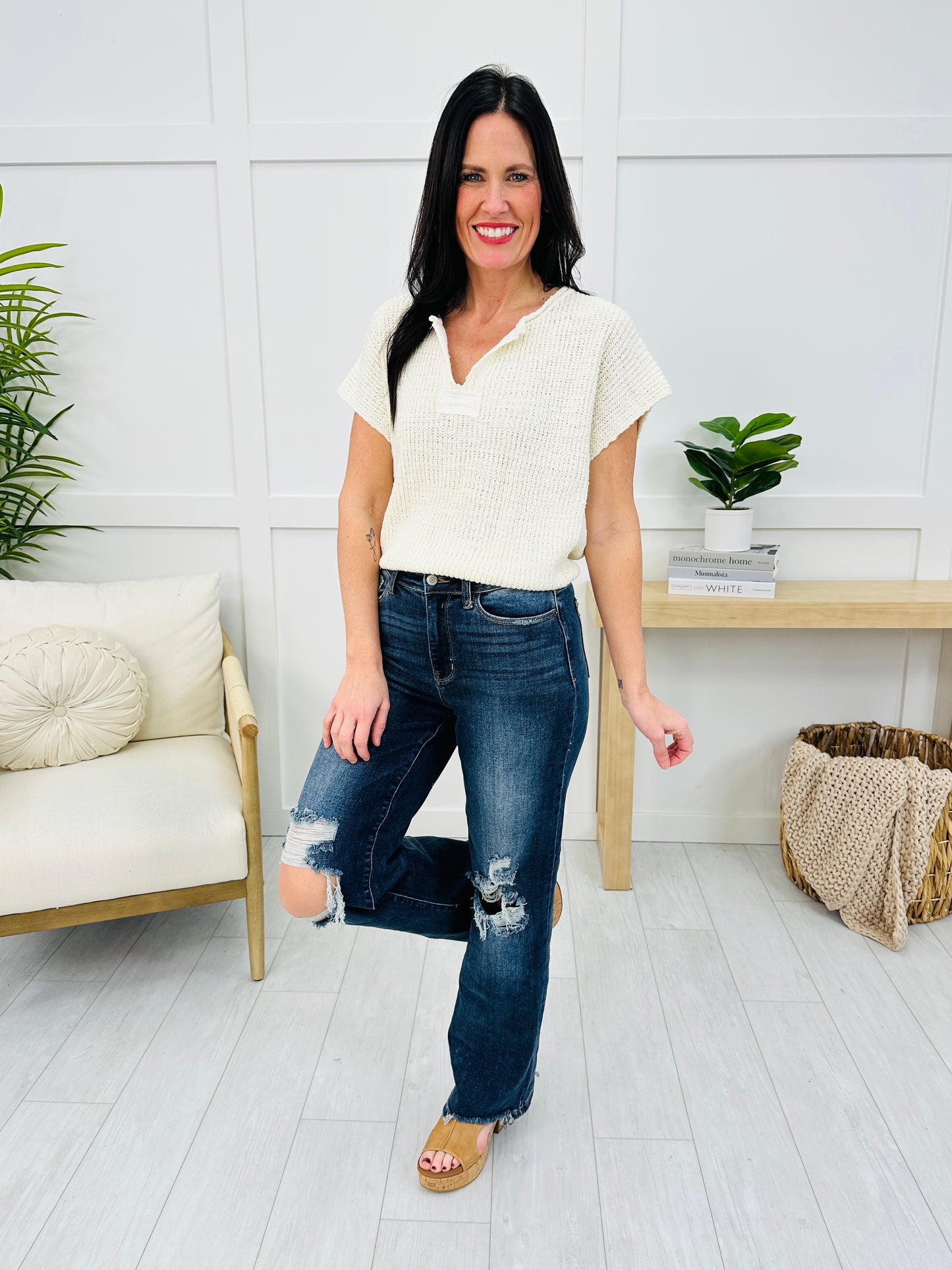 Judy Blue Straight Into Spring Straight Leg Jeans