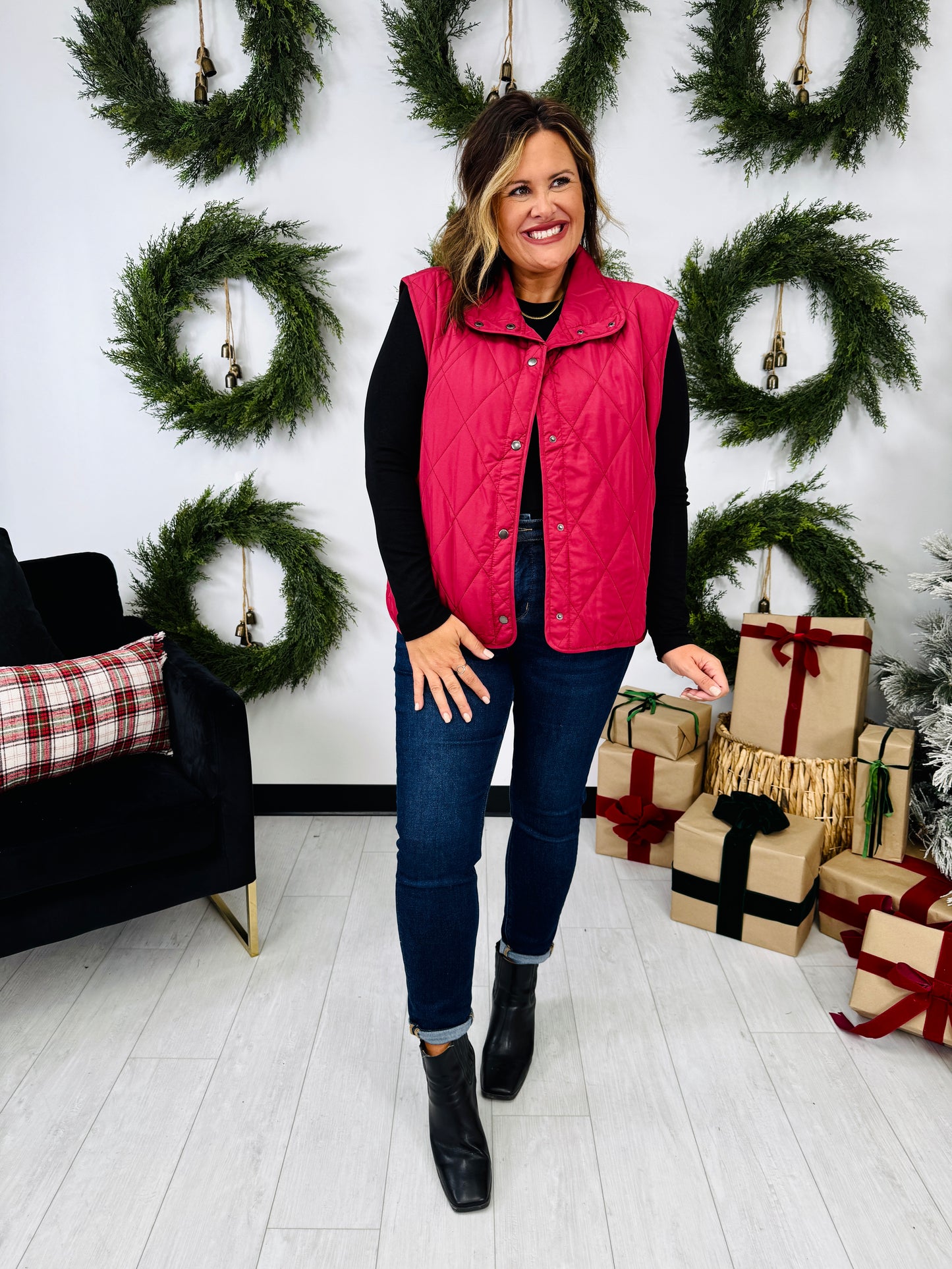 Quilted Classic Vest In Multiple Colors