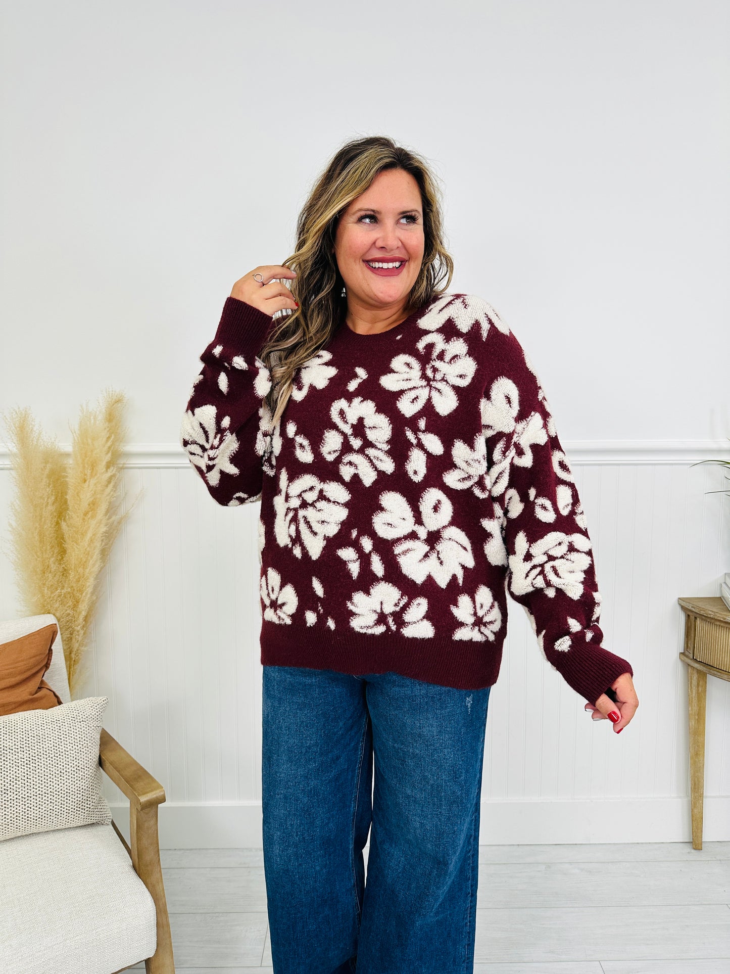 Feeling Floral Sweater in Multiple Colors!