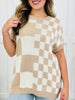 Pop Art Knit Top In Taupe