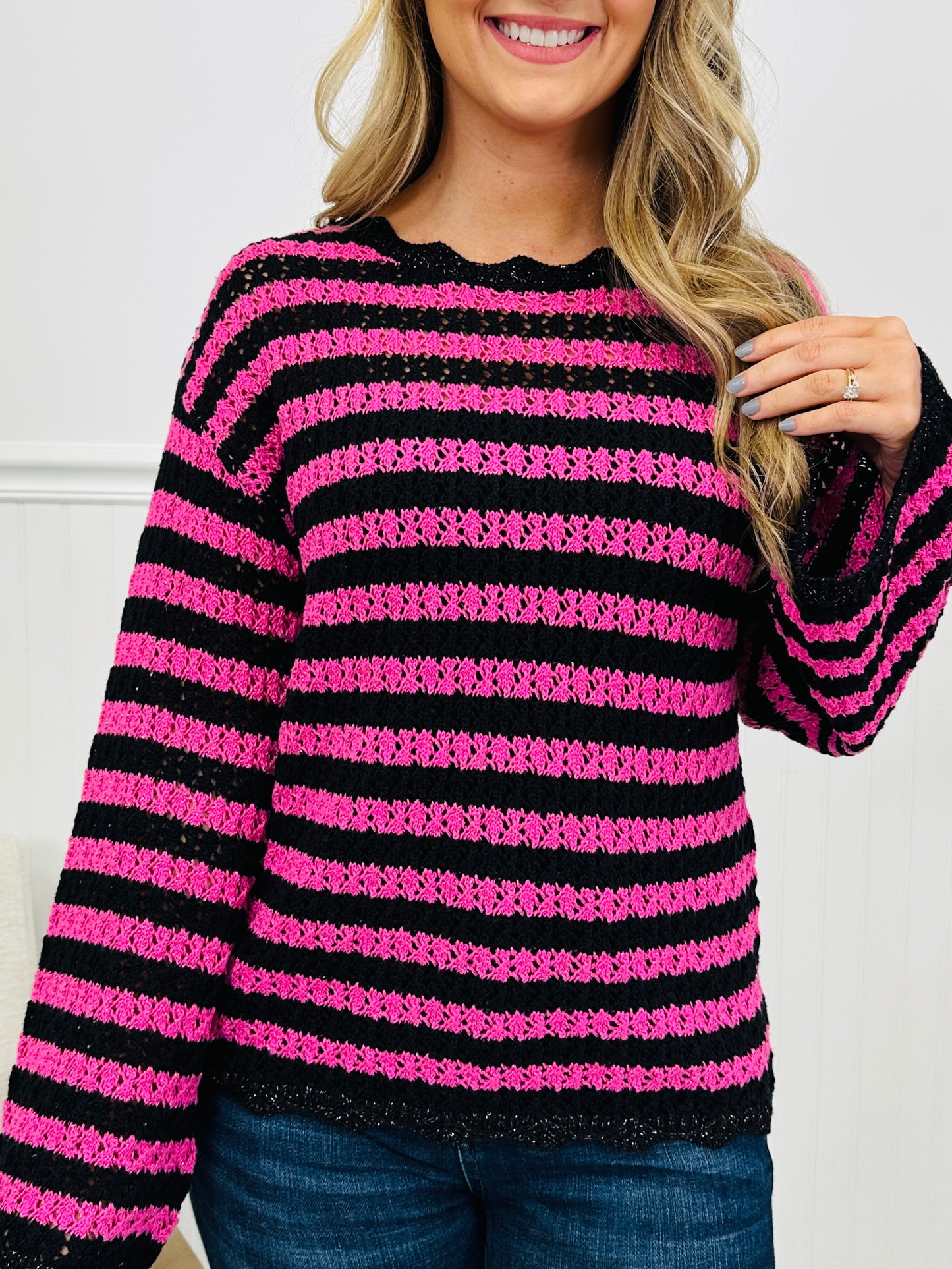 Stripes in the Spotlight Top