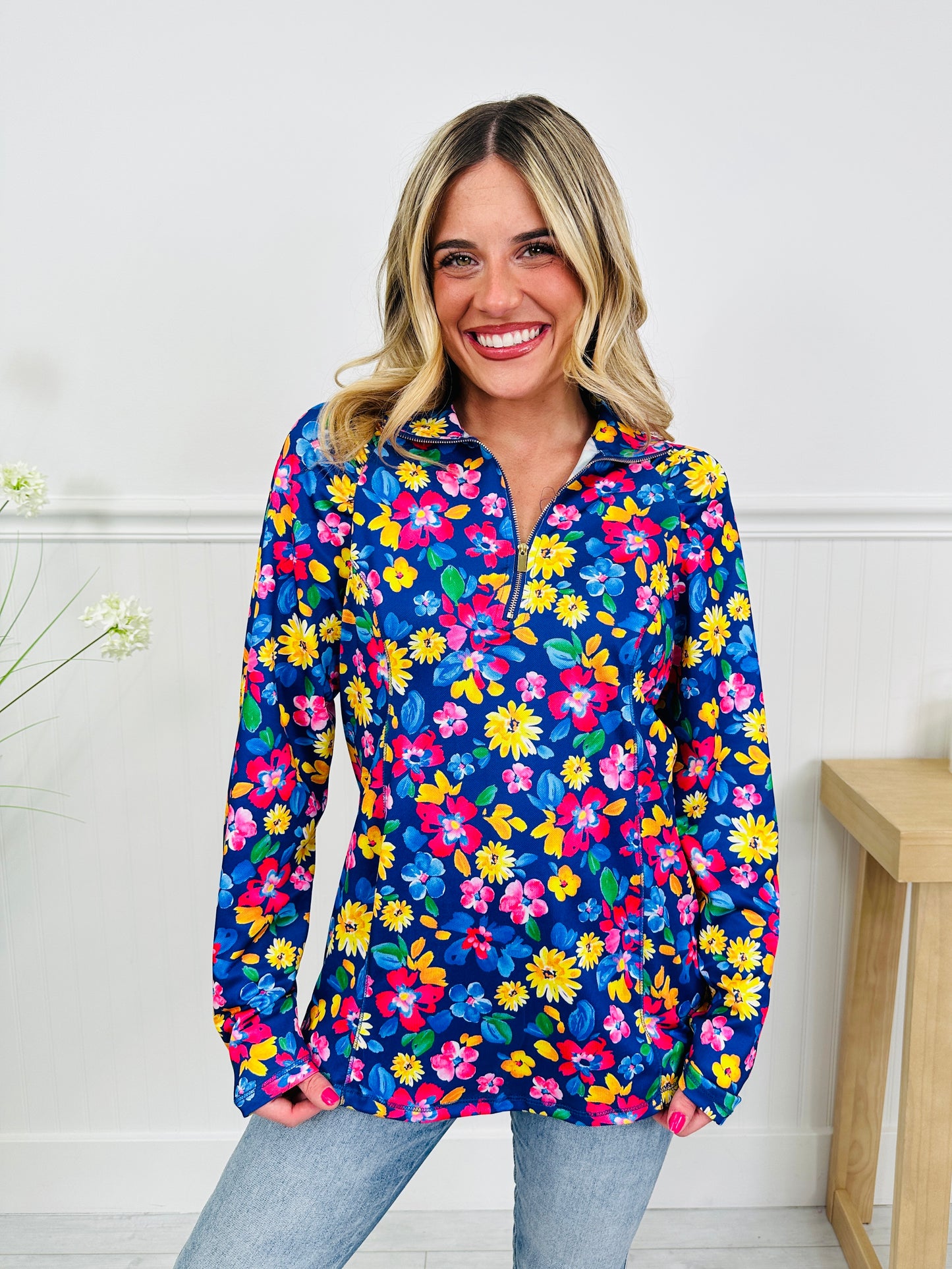 Where Spring Begins Top in Charleston Print