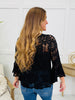 Sunflower Stitch Top In Black