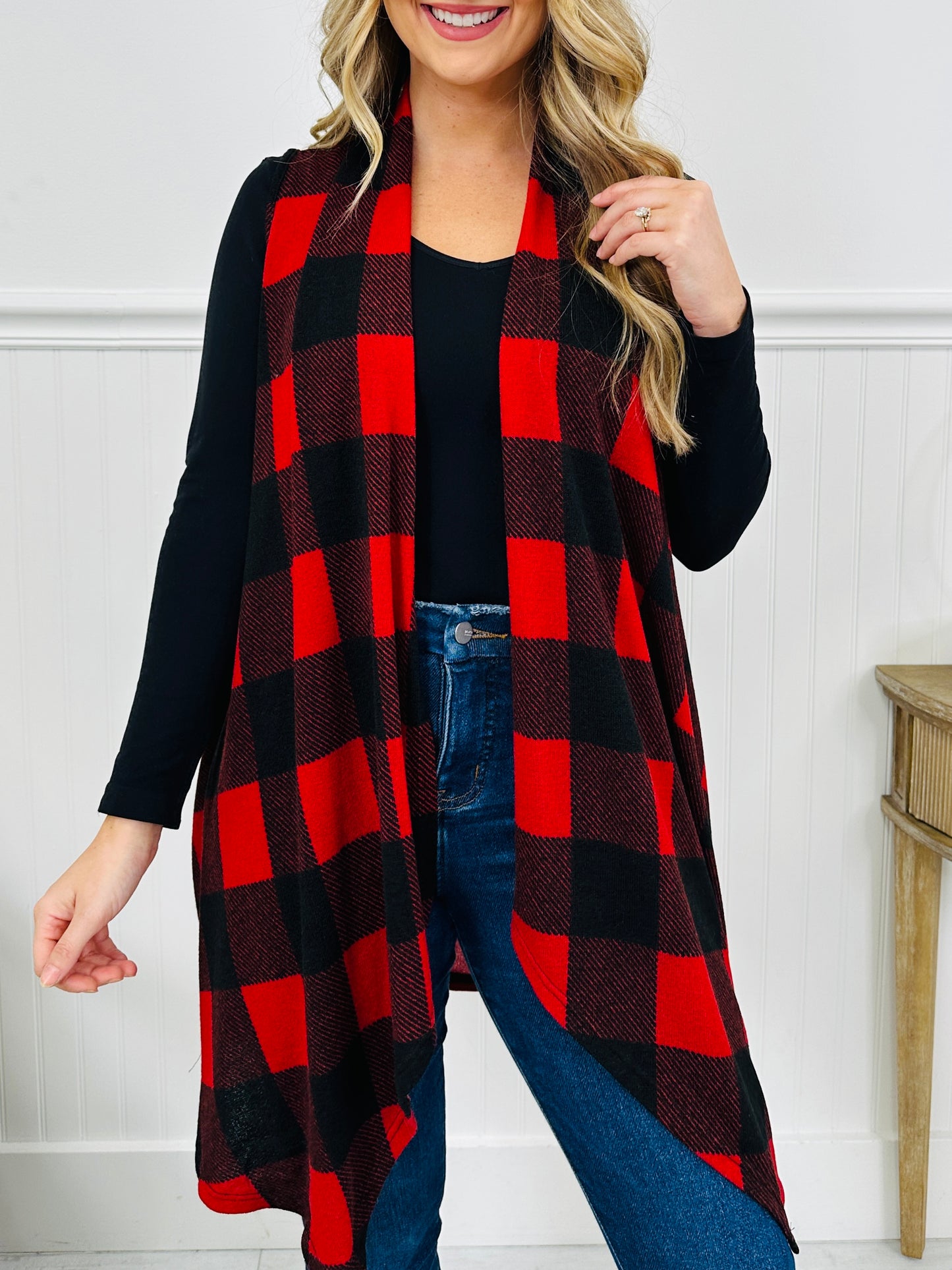 Offbeat Check Cardigan- Multiple Colors!