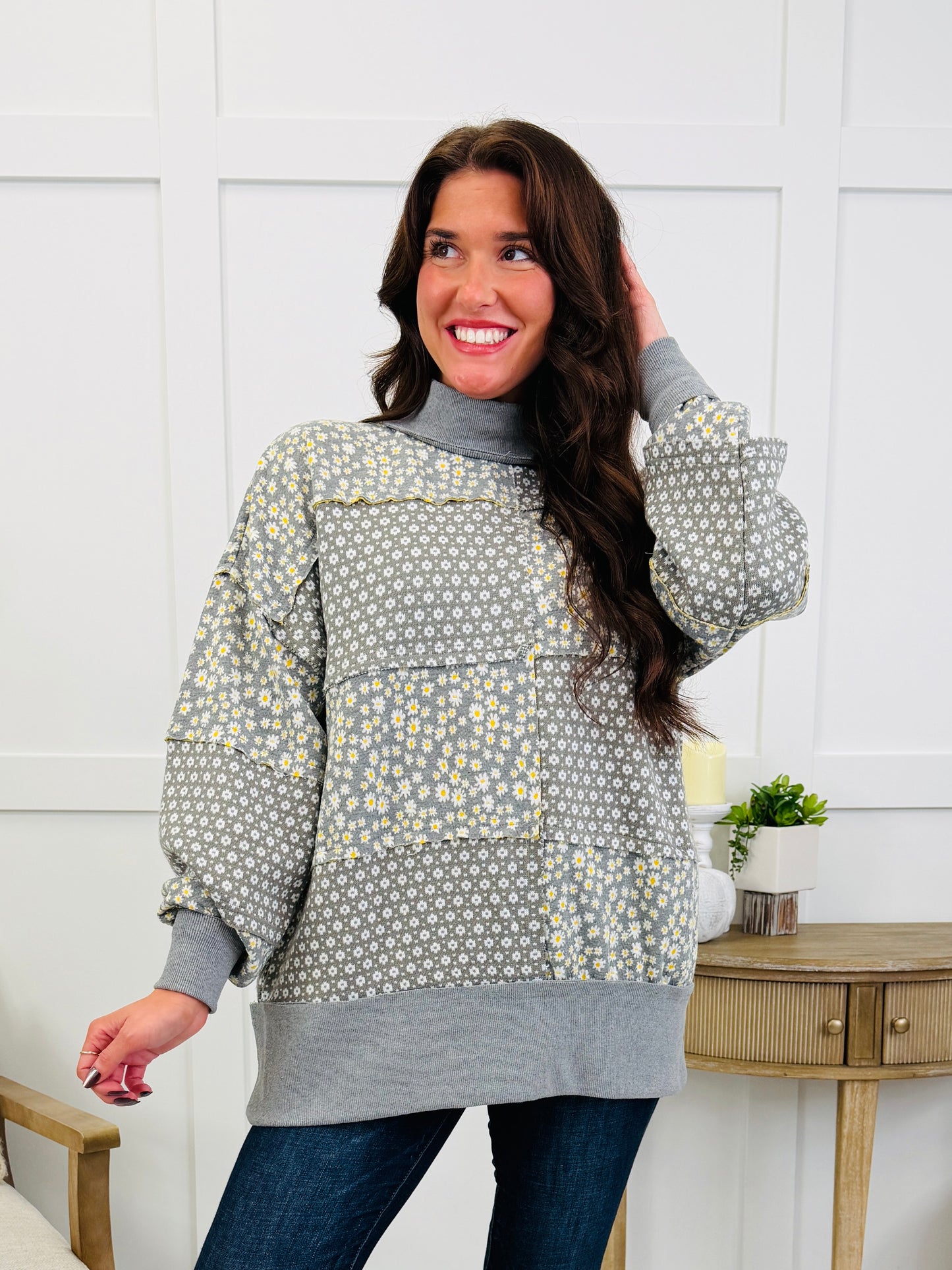 Champagne Nights Sweater In Grey