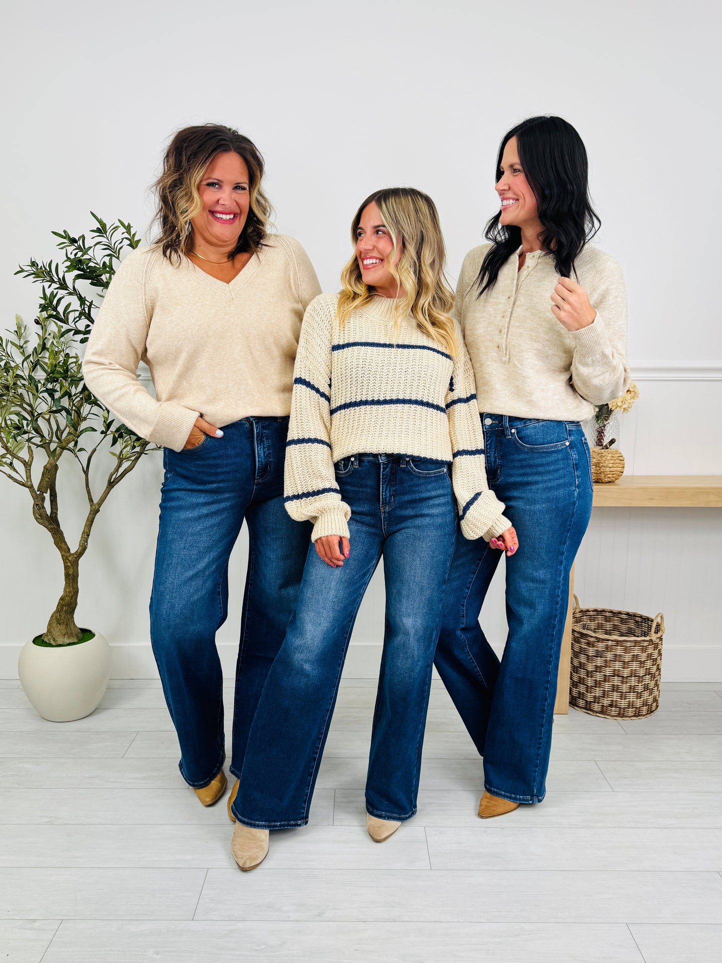 Made For You Wide Leg Jeans in Multiple Inseams