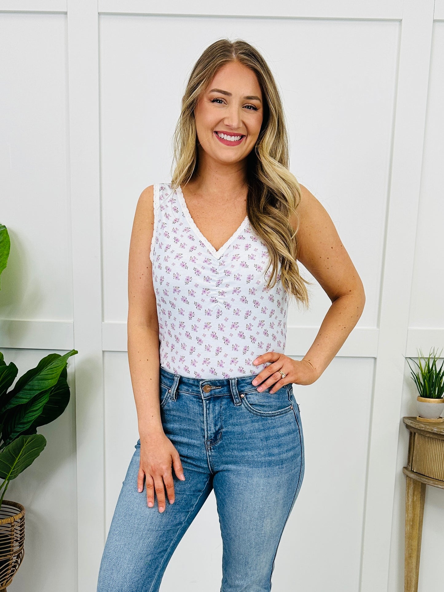 On Everyone’s Mind Tank Top In Blue