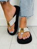 Midnight Mirage Flip Flops In Silver