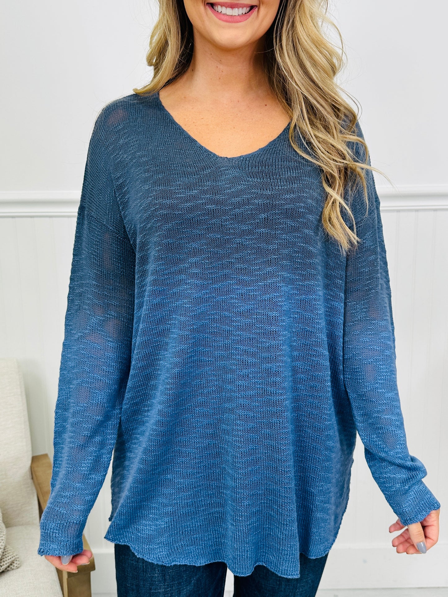 Playful Expressions Top In Navy