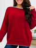 Free Range Sweater In Burgundy