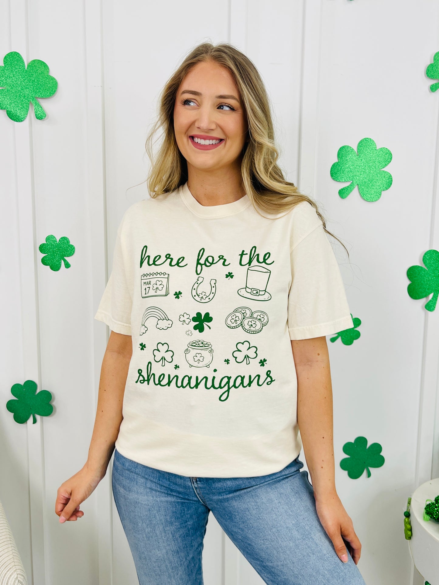Here for the Shenanigans Graphic Tee