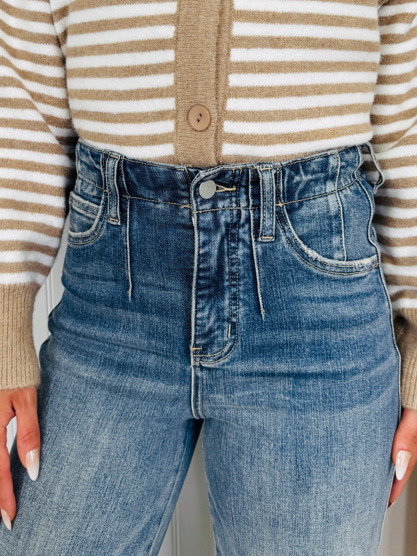 Wear It Well Tummy Control Wide Leg Jeans