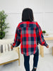 Meet Me At The Bonfire Flannel in Red/Navy