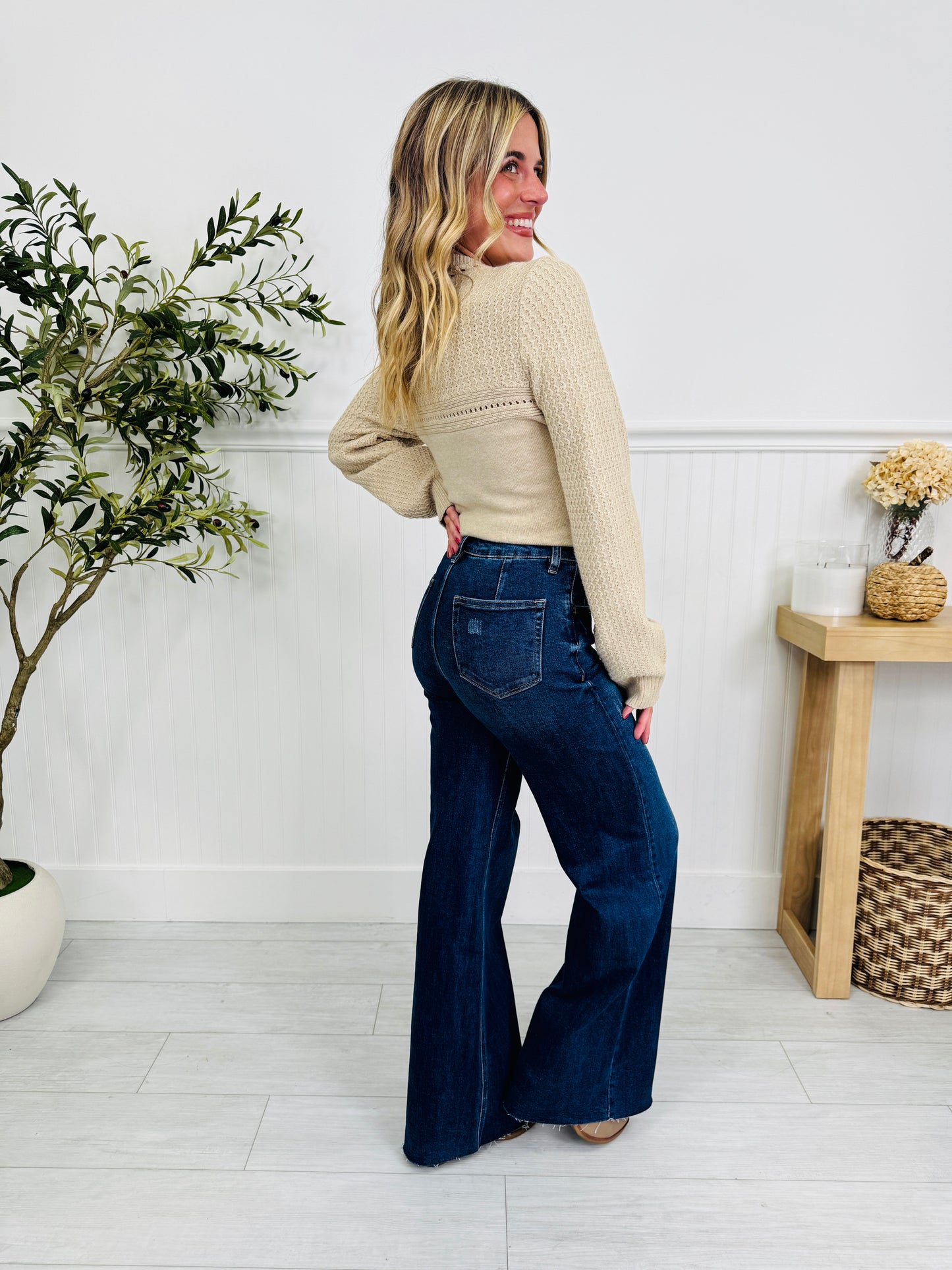 Under Control Wide Leg Tummy Control Jeans