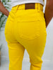 Judy Blue Walking on Sunshine Cropped Wide Leg Jeans in Reg/Curvy