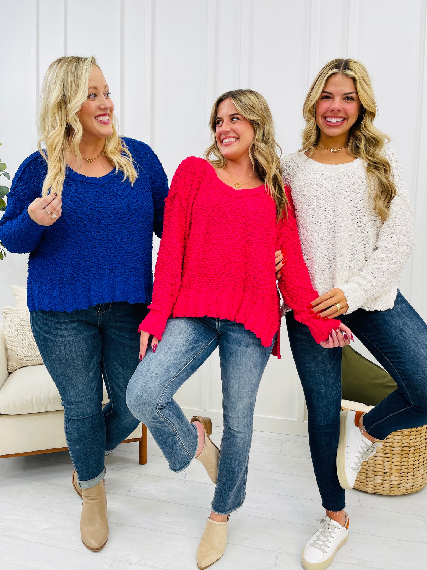 REG/CURVY Essential Ease Sweater- Multiple Colors!