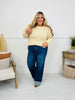 Follow The Trend Wide Leg Tummy Control Cuffed Jeans