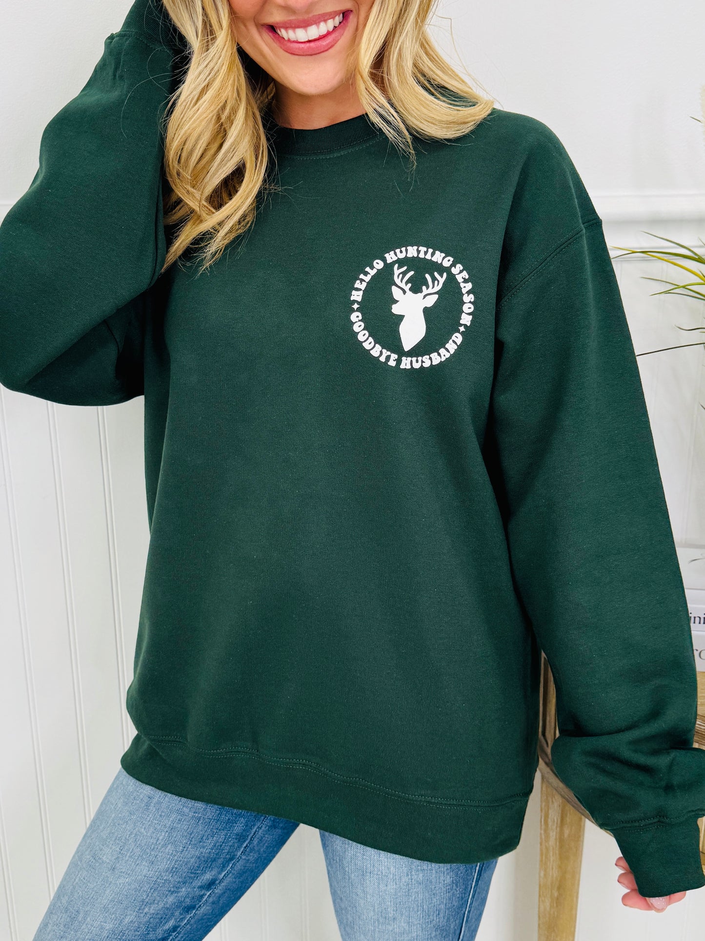 Hello Hunting Season Crewneck Sweatshirt-Multiple Colors!