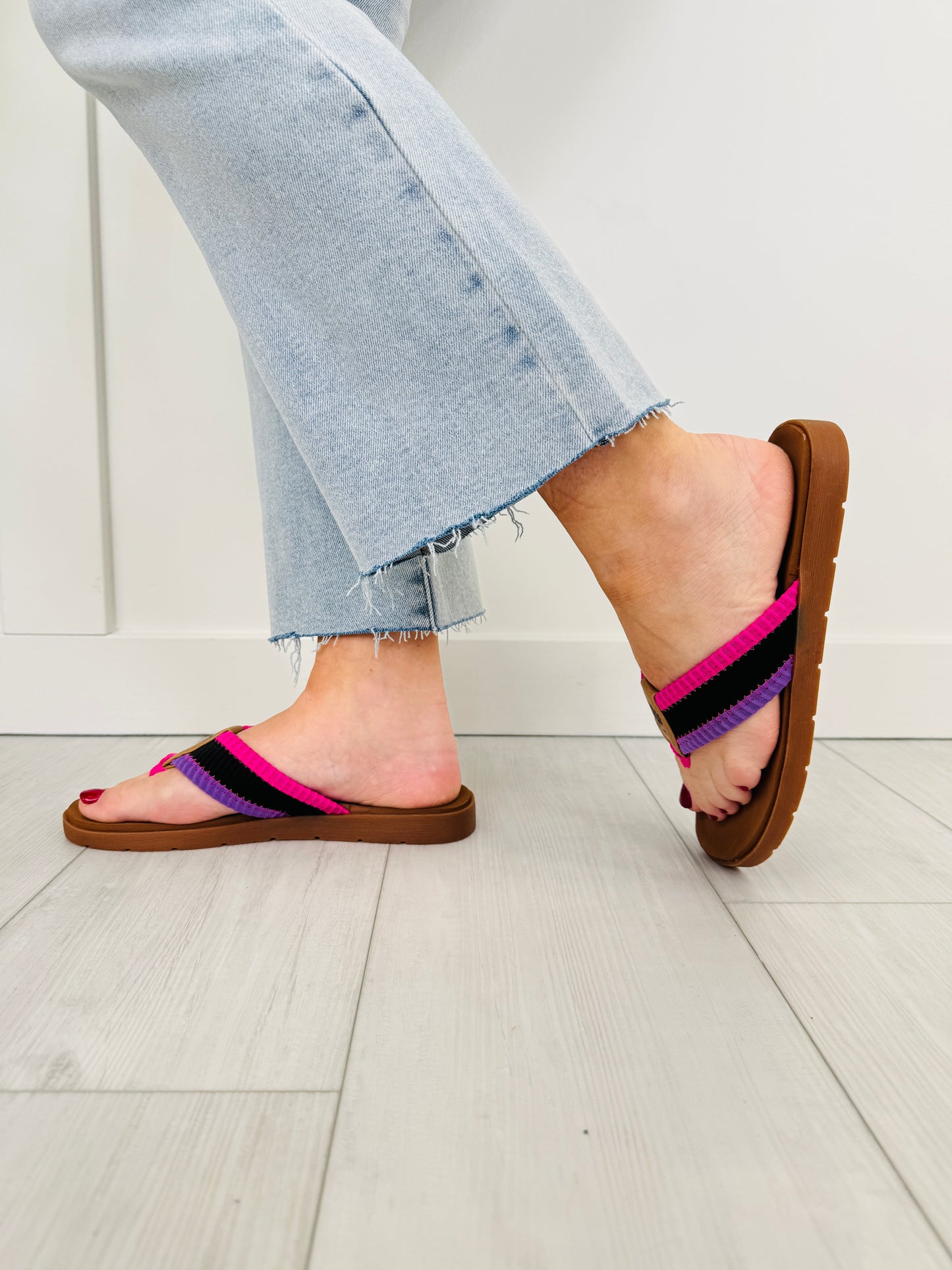 Heatwave Harmony Flip Flops In Black Multi