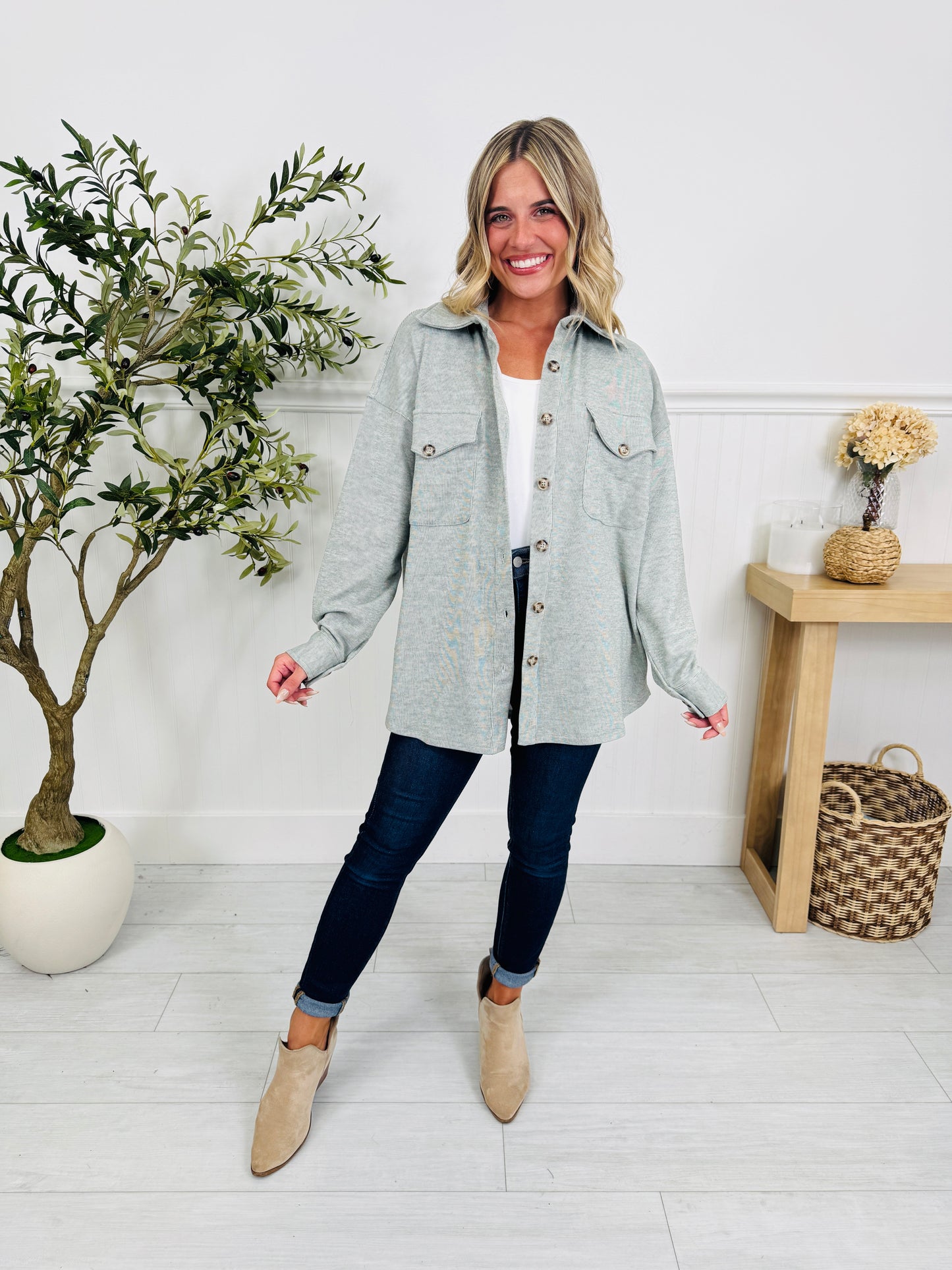 Soft Spot Shacket In Multiple Colors