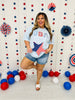 Stars, Stripes, and Florals USA Graphic Tee