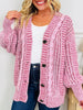 Comfort Calling Cardigan In Wine