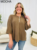 REG/CURVY Cute As a Button Top- Multiple Colors!