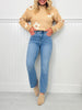 Soft Spot Tummy Control Cropped Kick Flare Jeans