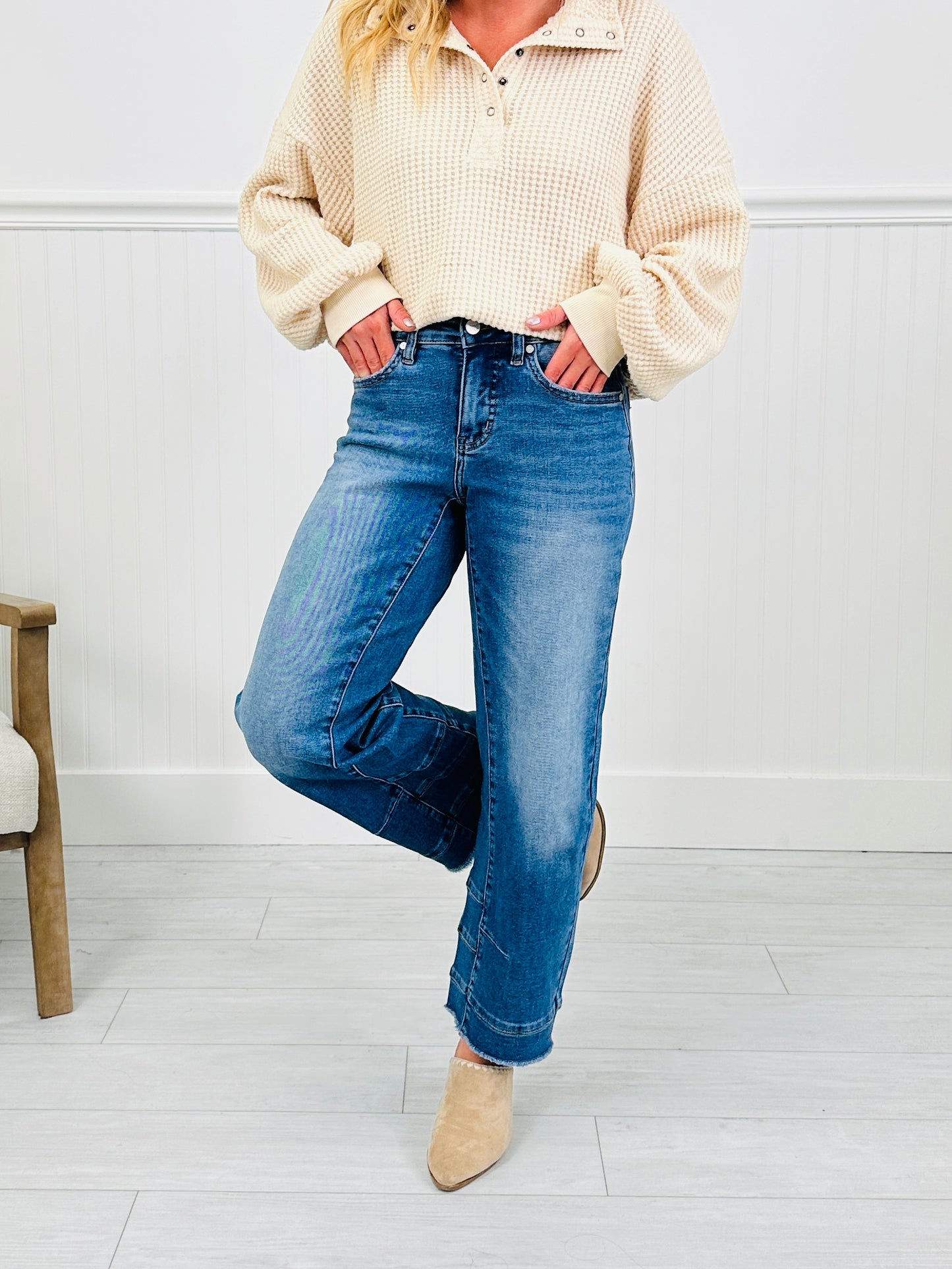 Be Basic Barrel Jeans with Tummy Control