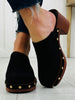 Saddlewood Studded Clog In Black